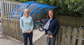 Becca Dunlop from Friends of Fairfield Primary School and Emma Richardson from Lovell Homes