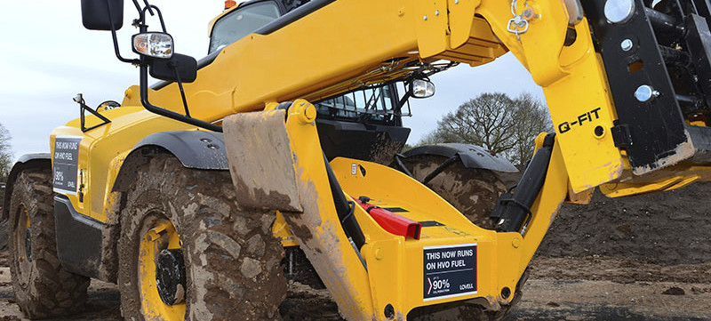 HVO fuel used in site machinery