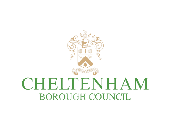 Cheltenham B C logo on white