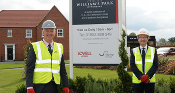 Williams Park Wymondham Launch photos5 Simon Medler right pictured with Tony Tann managing director of Flagships development company left in PS for website v2