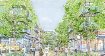 high view neighbourhood centre in hatfield illustration