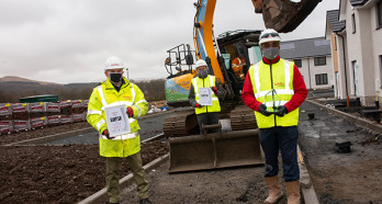 Kevin McColgan Matt Collins and Mark Griffiths with Claish Farm Awards 72dpi