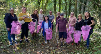 Lovell team 2 litter pick in Cromer 