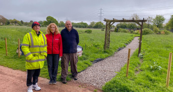 Meriel Gough Lovell Community Development Co ordinator visits The Cornfield Project