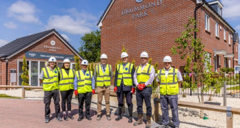 Leader of Wiltshire Council, Cllr. Richard Clewer at Drummond Park in Ludgershall.