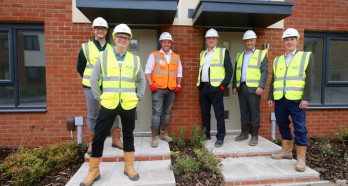 Left to right: Abri’s Stuart Hensby and Steven Lodge, Lovell’s Ben Howell, James Duffett and Richard Williams, and Abri’s Sam Stone