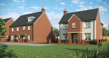 CGI of street scene at Drummond Park