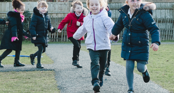 Year R running track lovely picture