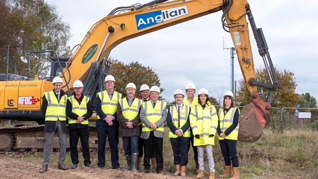 photo of ground breaking phase 1 east wood