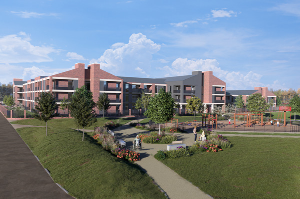 Donnington Wood Way Extra Care view