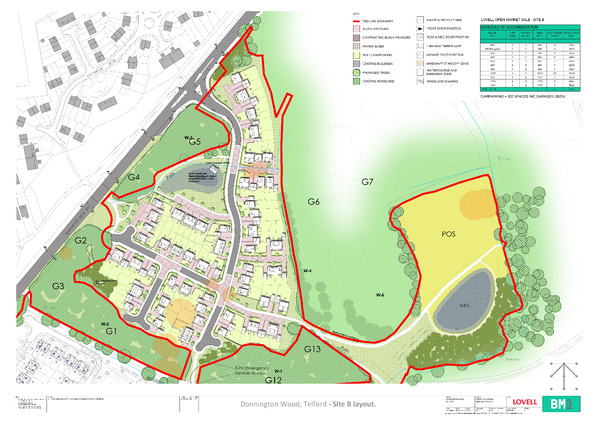 Donnington Wood Way Plan B Layout