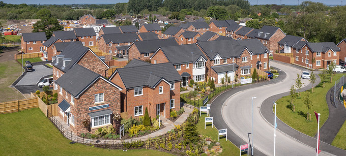 Weston Woods, Cheshire aerial shot