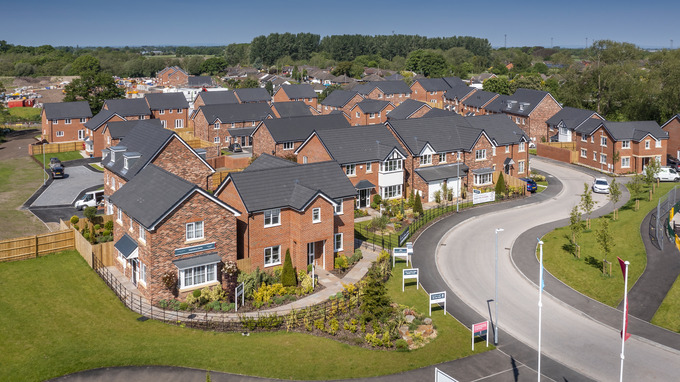 Weston Woods, Cheshire aerial shot