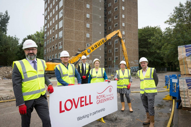 Progress visit to site of major new £220m regeneration scheme in Woolwich