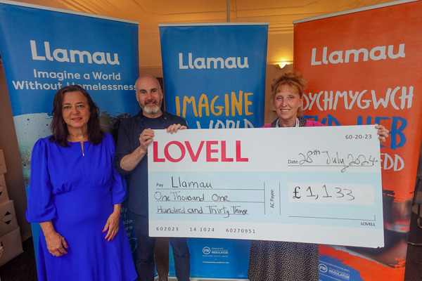 Lovell helps prevent youth homelessness in Cardiff with £1,133 donation